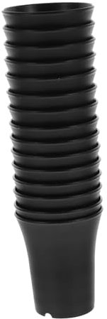 POPETPOP 15 Pièces Pot de Fleur Pots de démarrage de graines Plantes succulentes Pot Fleur extérieur jardinieres extérieur Plante d'intérieur jardinières carrées jardinière en Plastique