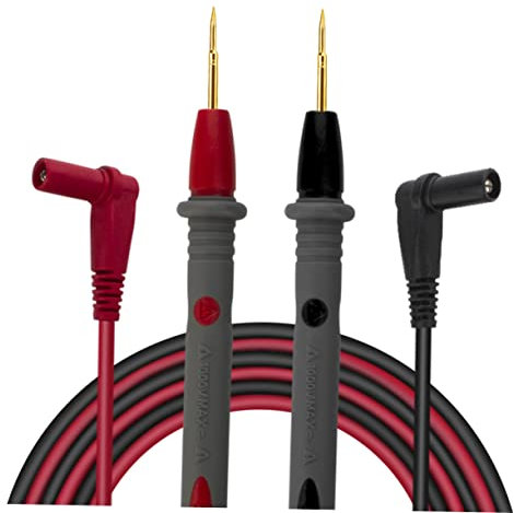 Gatuida 1000v Multimeter Testleitungen Mit Vergoldeten Spitzen Silikon Messkabel Für Präzise Messungen Von Ic Und Kleineren Komponenten Einsetzbar