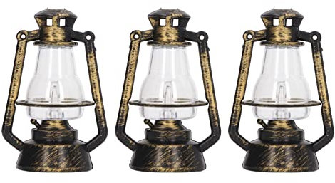 Puppenhaus Beleuchtung Puppenhaus Kerosinlampe Retro Miniatur Beleuchtete Laterne Mini LED Lampe Puppenhaus Licht für Puppenhausdekorationen 1:12 1:6 Puppenhaus Puppenzubehör