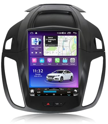 FELLOSTAR Unidad principal Android para Ford Kuga Escape Radio estéreo 2013-2015 de repuesto con Carplay y Android Auto 8-Core 2+32G, pantalla táctil de 9.7 pulgadas, Bluetooth/GPS/SWC/AM/FM/DSP/5G