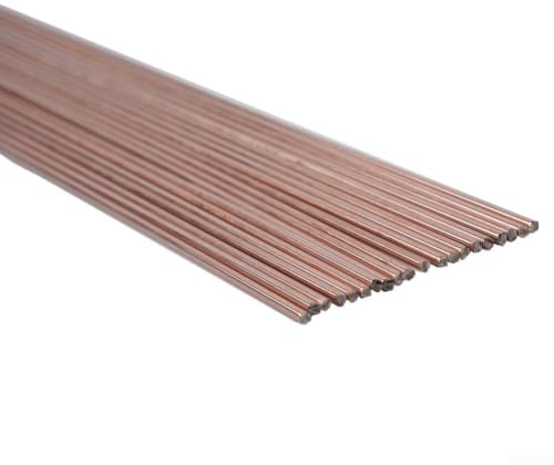 Elettrodo in bronzo fosforoso, per saldare tubi in rame, frigoriferi, condizionatori d'aria, lunghezza 50 mm
