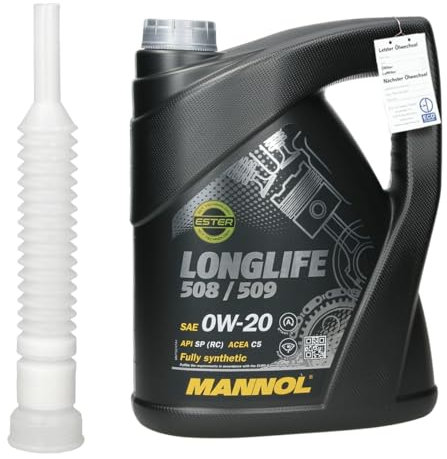 Motoröl Longlife 508/509 0W-20 ACEA C5 GM dexosD mit Auslaufschlauch