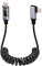GELRHONR Cable USB C a USB C en espiral con Pantalla LED, cable de carga USBC retráctil de carga rápida PD de 90 grados 100W para teléfonos, tabletas, banco de energía y más