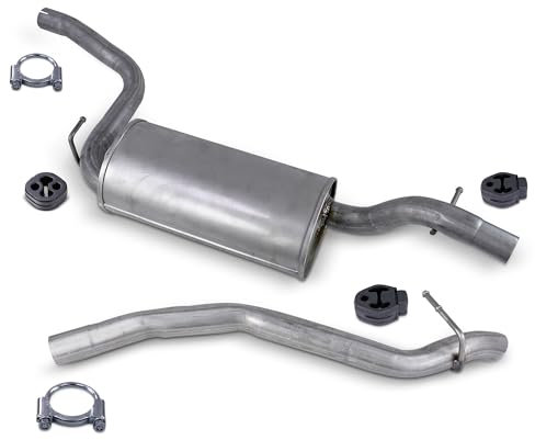 ATEC Endschalldämpfer + Endrohr + Montagematerial Kompatibel mit FORD C-MAX (DM2), FOCUS C-MAX (DM2), FOCUS Mk2 (DA_, HCP, DP)