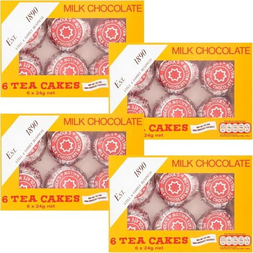 Scottish Tea Cake Bundle With Tunnock Tea Cakes Milk Chocolate 6x24g (4 Pack)