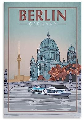 Puzzles, Berlin, Deutschland für Erwachsene, Lernspiel, Herausforderungsspielzeug, 1000-teiliges Puzzle für Erwachsene und Kinder, Lernspiele, Heimdekoration, 52 x 38 cm