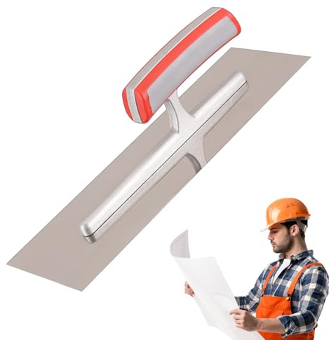 Strumento per cazzuola per - Costruzione in acciaio ad alto tenore di carbonio, impugnatura confortevole antiscivolo, attrezzo di finitura versatile, cappotti di rasatura | Spatola per cement
