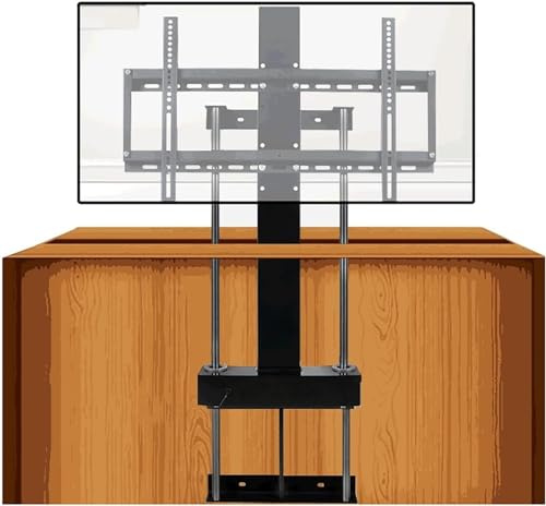 XAXIAOZ Motorisierte TV-Halterung mit Fernbedienung, platzsparend im Schrank versenkbar, passend für Fernseher von 37 bis 75 Zoll.