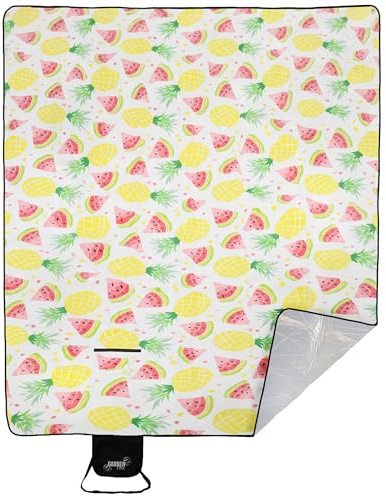 Bellushortus.eu Thermo-Picknickdecke, Strandmatte, wasserfest, mit Tragegriff (bunt, 200x300cm)
