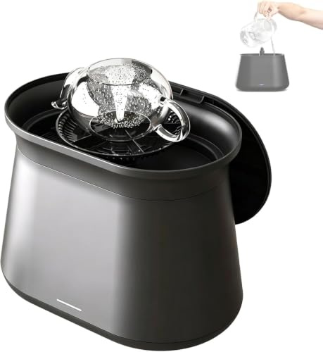 Lavatrice per tazze elettriche desktop, risciaccatore automatico di vetro con vassoio filtro rimovibile, drenaggio automatico & Separazione pulita/sporca per uso domestico e bar