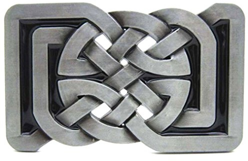 MASOP Square Keltic Celtic Knot Belts Buckle Rectangle Vintage Medieval Gifts