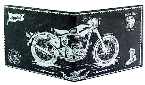 Supervek Black Paper-Thin Tyvek Sailor Design Unisex Wallet