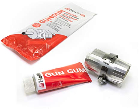 Holts Gun Gum Bandage de réparation pour tuyaux d'échappement 210 mm, 150 g x 12 cm, pâte d'étanchéité 200 g