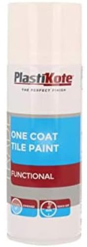PlastiKote PKT71026 Coat Tile Paint, White, 1 Count (Pack of 1)