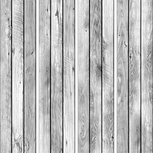 decomonkey PURO TAPETE selbstklebend | 10 m Tapete 3D Wandaufkleber Dekofolie (Klebefolie) Möbelfolie Panel Wandtattoo Wandposter Wandsticker Bretter Holzoptik 3D Holz grau