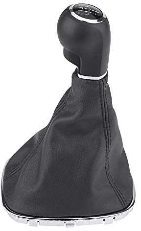 EVGATSAUTO Pomo de Palanca de Cambios, 5 Speed Gear Shift Knob Gaiter Boot Cover Kit Fit For Corsa D Shifter Reemplazo de la Cubierta De la Bota 009140093 19276456