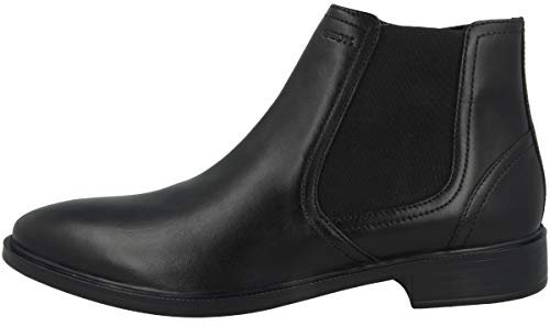 Geox Herren U Gladwin A Stiefeletten, Schwarz, 44 EU