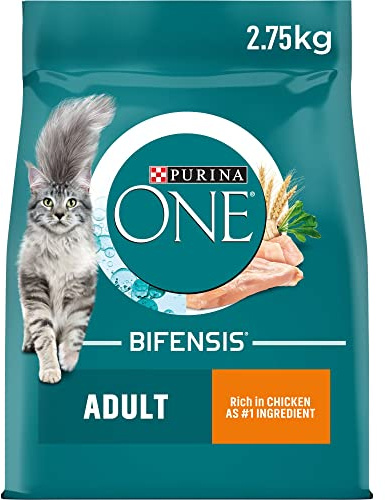 Purina ONE Adult Chicken Cat Food, 2.75kg (Pack of 4), Indigo/Blue