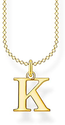 THOMAS SABO Halskette Buchstabe K vergoldetes Silber KE2020-413-39