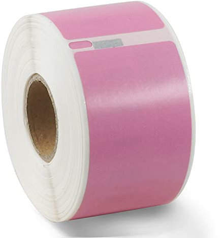 BETCKEY - 1 Rolle Rosa Adressetiketten (Groß) Kompatibel mit DYMO 99012(S0722400), 36mm x 89mm, 260 Farbige Etiketten für LabelWriter 450, 4XL NICHT passend 550 oder 5XL
