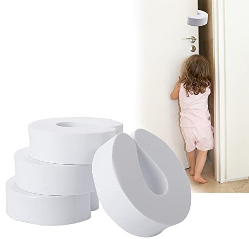 4 PCS Baby Door Stoppers, Door Finger Guards Foam Door Stoppers Kids Finger Pinch Guard for Baby Finger Protection (3 cm Thick)