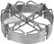 Gasherd Windschutz, Hohl Leichter Edelstahl Campingkocher Windschutz Outdoor Camping Gasherd Winddichter Ring