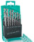 ENT 09216 16-tlg. HSS-G Holzbohrer-Set PLUS mit Tieflochspirale Ø 3-10,5 mm, in 0,5 mm Schritte