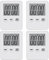 4Pcs Minuteur De Cuisine Numérique Mini minuteur de Cuisine magnétique LED Compte à rebours pour Cuisiner, Jouer, Cuisiner, Faire de l'exercice.