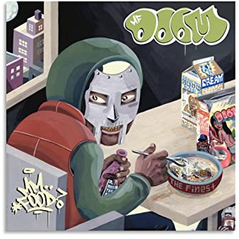 ARINAL MF Doom Poster Mm...Food, Leinwand, Poster, Wanddekoration, Kunst, Gemälde, Wohnzimmer, Schlafzimmer, Dekoration, Geschenk, Rahmenstil, 30 x 30 cm