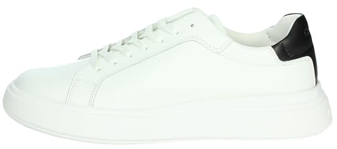 Calvin Klein Men Sneakers Low TOP LACE UP LTHHM0HM01016 White (White/Black), 6.5