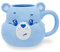 Silver Buffalo Care Bears Tasse en céramique sculptée 3D Motif ours grincheux | Grande tasse à café pour le cacao, le thé | Peut contenir 591 ml
