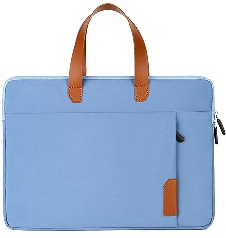 PYUIYY Farblich passende Laptoptasche für Arbeit und Unterricht Taschen - Klassiker Nähen (Sky Blue, 14)