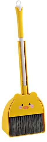 Folpus Mini Escoba con Recogedor, Juego de Juguetes de Limpieza para Niños Pequeños, Novedad, Juego de Limpieza Y Barrido para Niños de 3 a 6 años, Pato, Individual