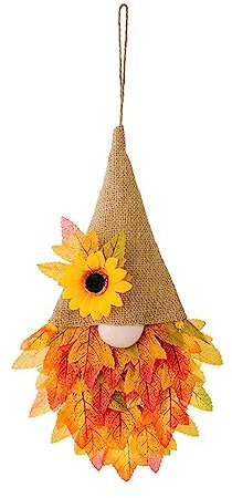 LIGSLN Herbst-Thema, hängende Zwerg, Blume, Ornament, Dekoration, Zubehör für Esszimmer, Küche, Dekoration, Jute-Dekor