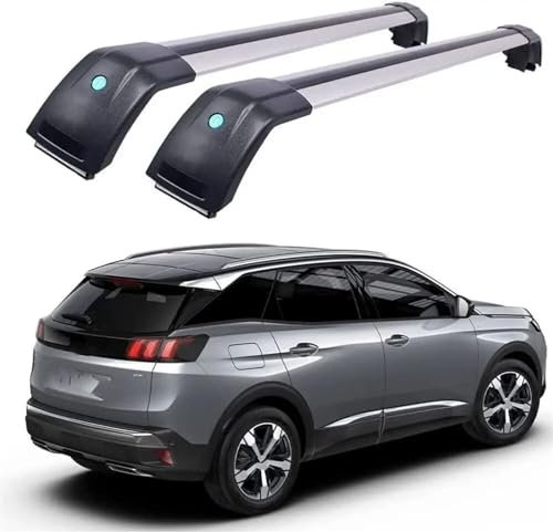 Dachträger Für Peugeot 3008 2016 2017 2018 2019 2020 abschließbarer Dachrelingträger Querträger Querträger Relingträger