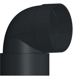 4Home&Garden | Einzelteile Dachrinnensystem RG 100 Typ 300 Fallrohr DN 60 | Kunststoff PVC Anthrazit | Verbinder Stutzen Rinnenhalter (Bogen 88)