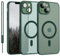 YUANDMI iPhone 13 Hülle Magnetic, Hanyhülle iPhone 13 Magnetisch Leicht Dünn Matte Touch Kameraschutz, Kratzfeste Anti-Gelb rutschfest Kratzfest Schutz Stoßfest Hülle für iPhone 13 Matt Grün