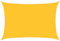 vidaXL Vela Parasole 160 g/m² Rettangolare Giallo 5x7 m in HDPE, Vela ombreggiante, Ombra da Patio, tettoia ombreggiante, Vela da Giardino, tettoia