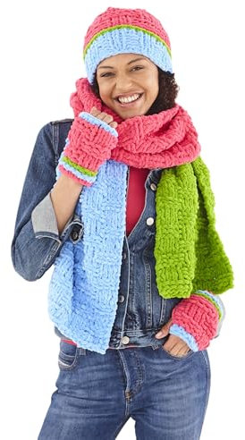 King Cole 6232 Knitting Pattern Womens Hats Scarves Handwarmers in Toastie
