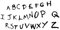 Buchstaben Wandaufkleber Selbstkleber schwarzes Alphabet Wandtattoos Raumdekor 50 x 90 cm