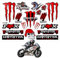 SGQTGIMU Reflektierend Helm Aufkleber Motorrad, Rot Monster Sticker, Wasserdicht Motorrad Sticker, Motorrad Aufkleber für MotorräDer, Motorradhelm, Auto Und GeläNdemotorräDer-Dinosaurier