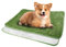 WIYETY Toilette per cani in erba artificiale, 40 x 60 cm, tappetino per addestramento cuccioli, impermeabile, lavabile, verde
