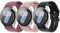 3 Stück Silikon Armband Kompatibel mit Samsung Galaxy Watch 7 FE 6 5 4 40mm 44mm/ 5 Pro 45mm/ Watch 6 4 Classic 43mm 47mm 42mm 46mm Damen Herren RPB