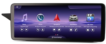 Erisin 12.3 Zoll 8-Kern 8GB+128GB Android 14 Autoradio GPS Navi für Mercedes E-Klasse W212 S212 NTG 4.5 Unterstützt IPS Bluetooth 5.1 DAB+ Wireless CarPlay Android Auto DSP WiFi OEM RDS USB Canbus