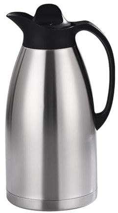 LOVIVER -Kaffeekanne aus Edelstahl mit Deckel, Wärme- und Kältespeicherung, Wasser- oder Teespender, Vakuum-Wasserkocher für, 3 Liter