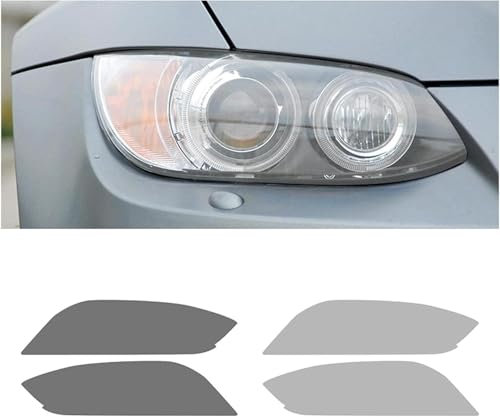 Autoscheinwerferfolie Für BMW M3 E90 E92 E93 2007–2013, Autoscheinwerfer-Schutzfolie, Geräucherter Schwarzer Tönungsfolie, Vinyl, Transparenter TPU-Aufkleber