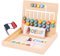 Jeu pour Apprendre à Lire et Écrire en Français - Alphabet en Bois Méthode Montessori - 26 Carte avec Mots et Illustrations Réalistes - Jeux Educatif Apprendre Les Lettres de 3 à 6 Ans
