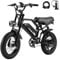 E-RIDES Elektrisches Fahrrad 16 3.0 Fat Tire, Abnehmbare Batterie 36V 13Ah, E-Bike mit 3 Fahrmodi, Intelligentes LCD-Display, Doppelbremse, Reichweite 30-60km (unter 180 cm)