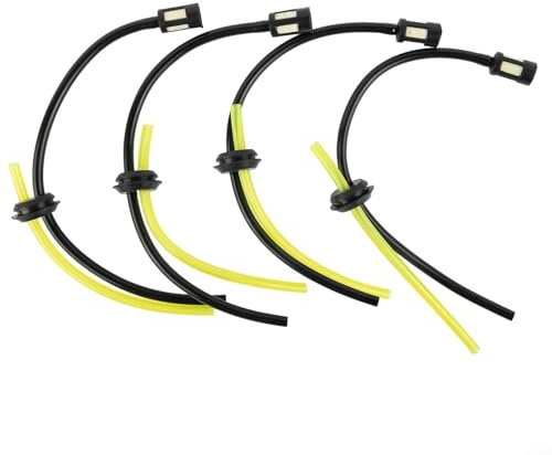 Manguera de gasolina con filtro de tanque para desbrozadora, instalación flexible, 4 piezas