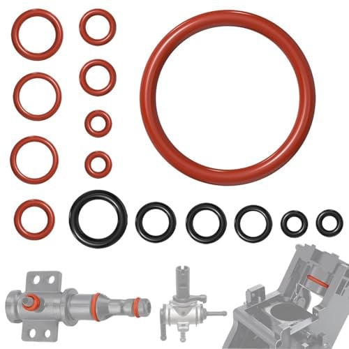 45 Stück O-Ringe Dichtungssatz Brühgruppe Supportventil Auslaufventil für Kaffeevollautomat Ersatzteile, Silikon Dichtungsringe Kaffeemaschine Wartungsteil